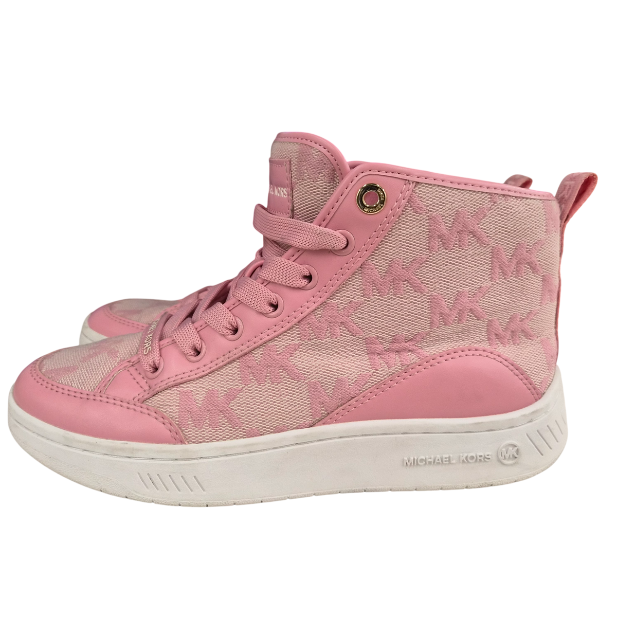 MICHAEL KORS High Cut Sneakers SIZE 6M LS23H Lady's Pink Rank(B) Stain