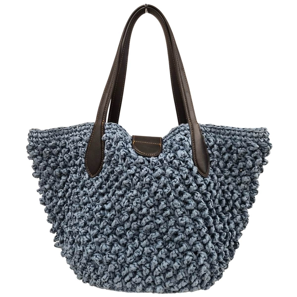 COACH Tote Bag CA035 Blue B2222 Small Tote with Strawberry Embroidery Rank(B)