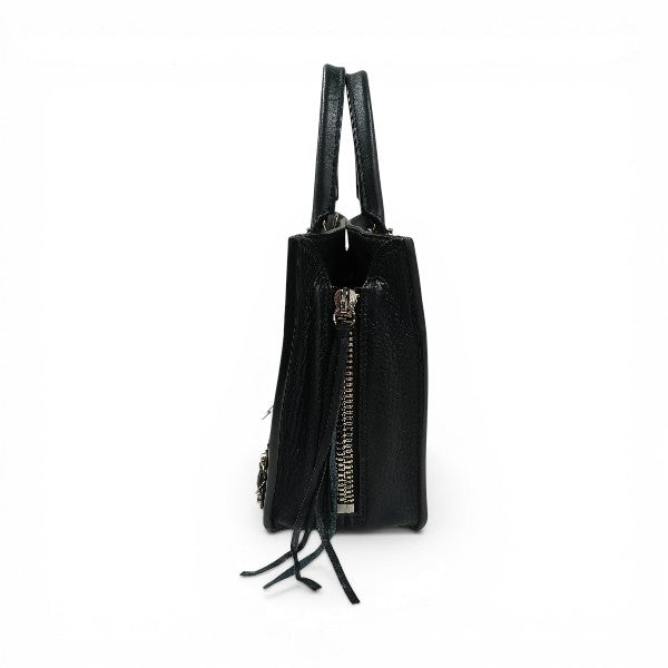 BALENCIAGA 2WAY Bag Papier Mini A4 Zip A 358333 Rank (B) Black Damage 1000.W.002123