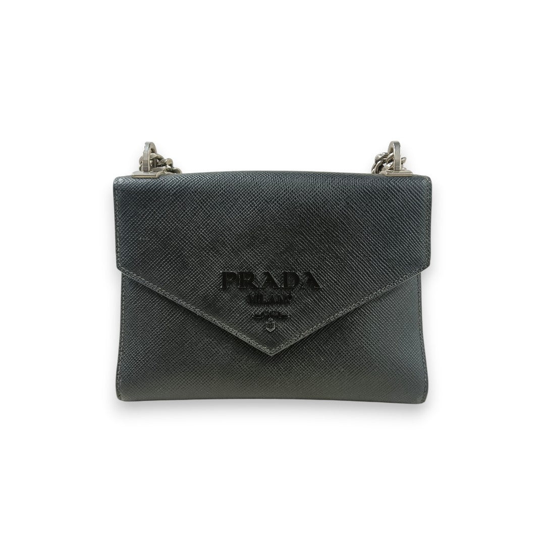PRADA Shoulder Bag Rank(B) Black 1BD127