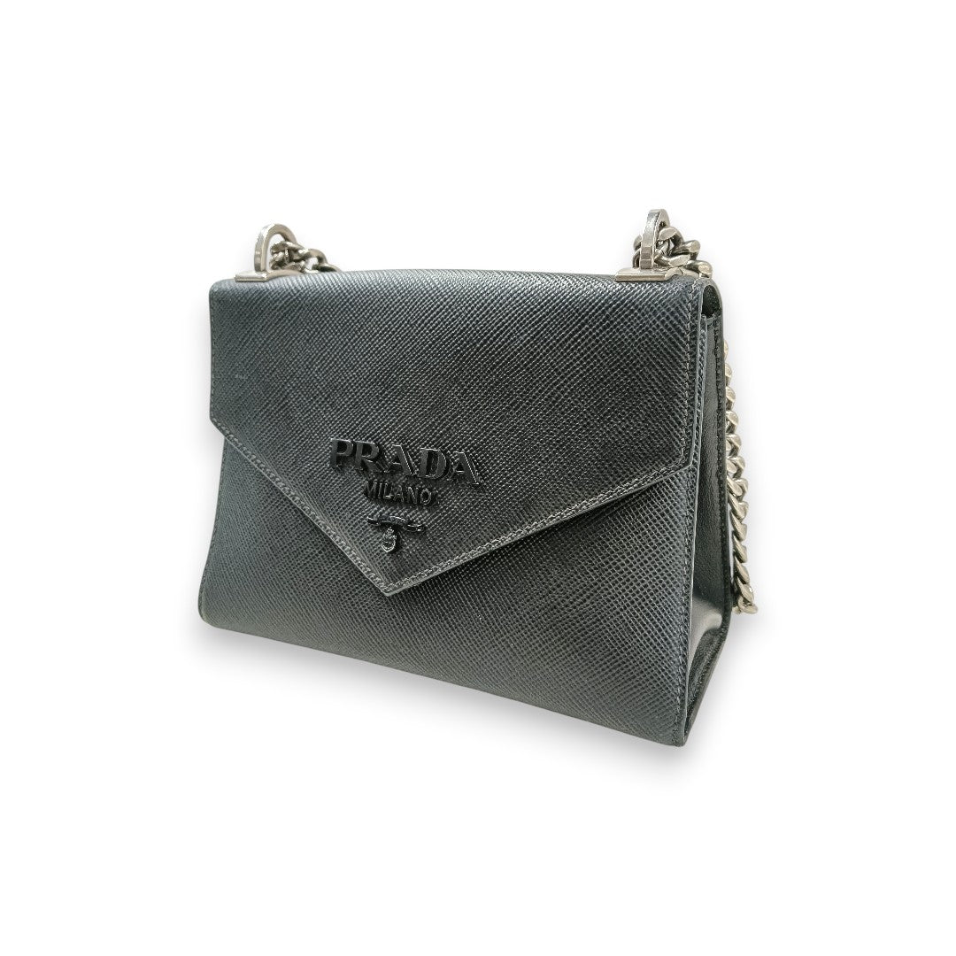 PRADA Shoulder Bag Rank(B) Black 1BD127