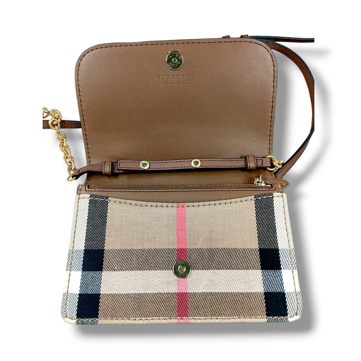 BURBERRY LONDON SHOULDER BAG I TALBSRL239CAL RANK(B) BROWN