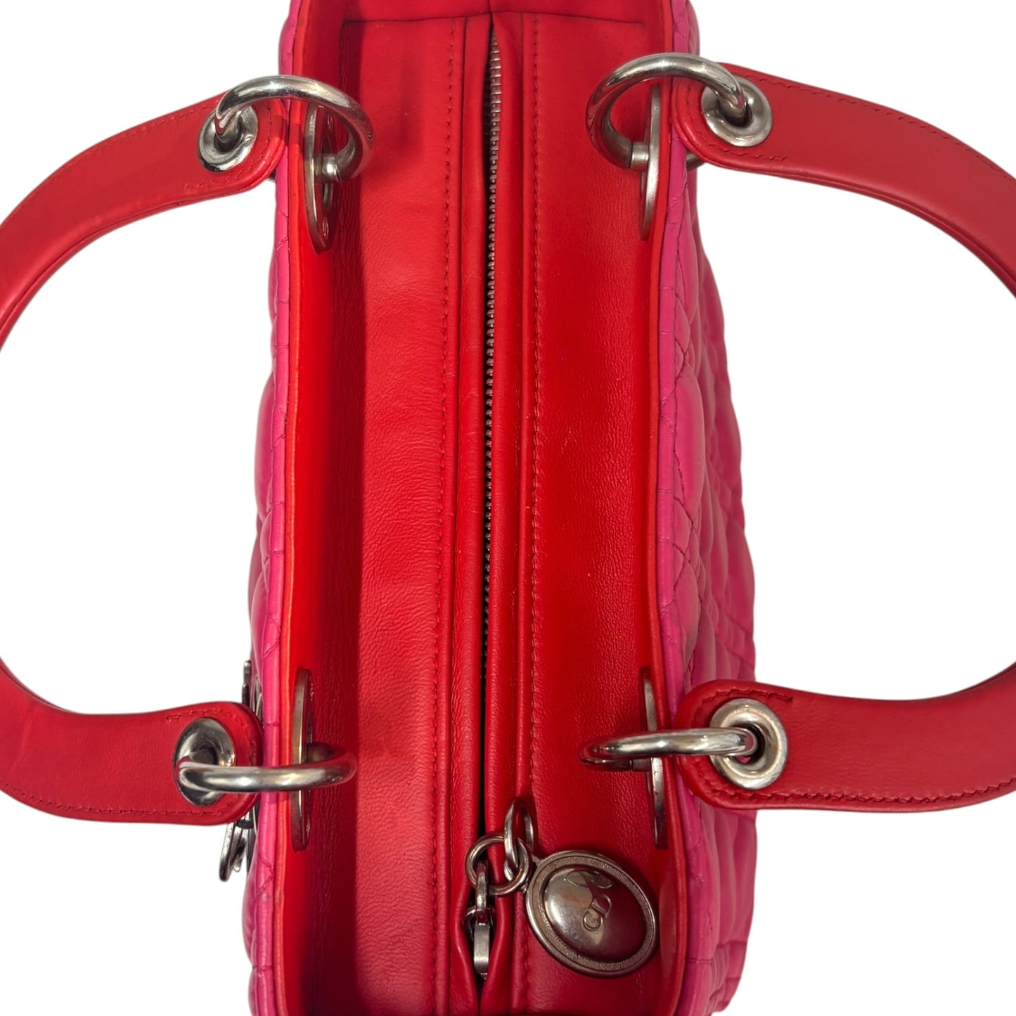 CHRISTIAN DIOR 2WAY BAG Lady Dior Medium 16-B0-111  Pink/ShockingPink