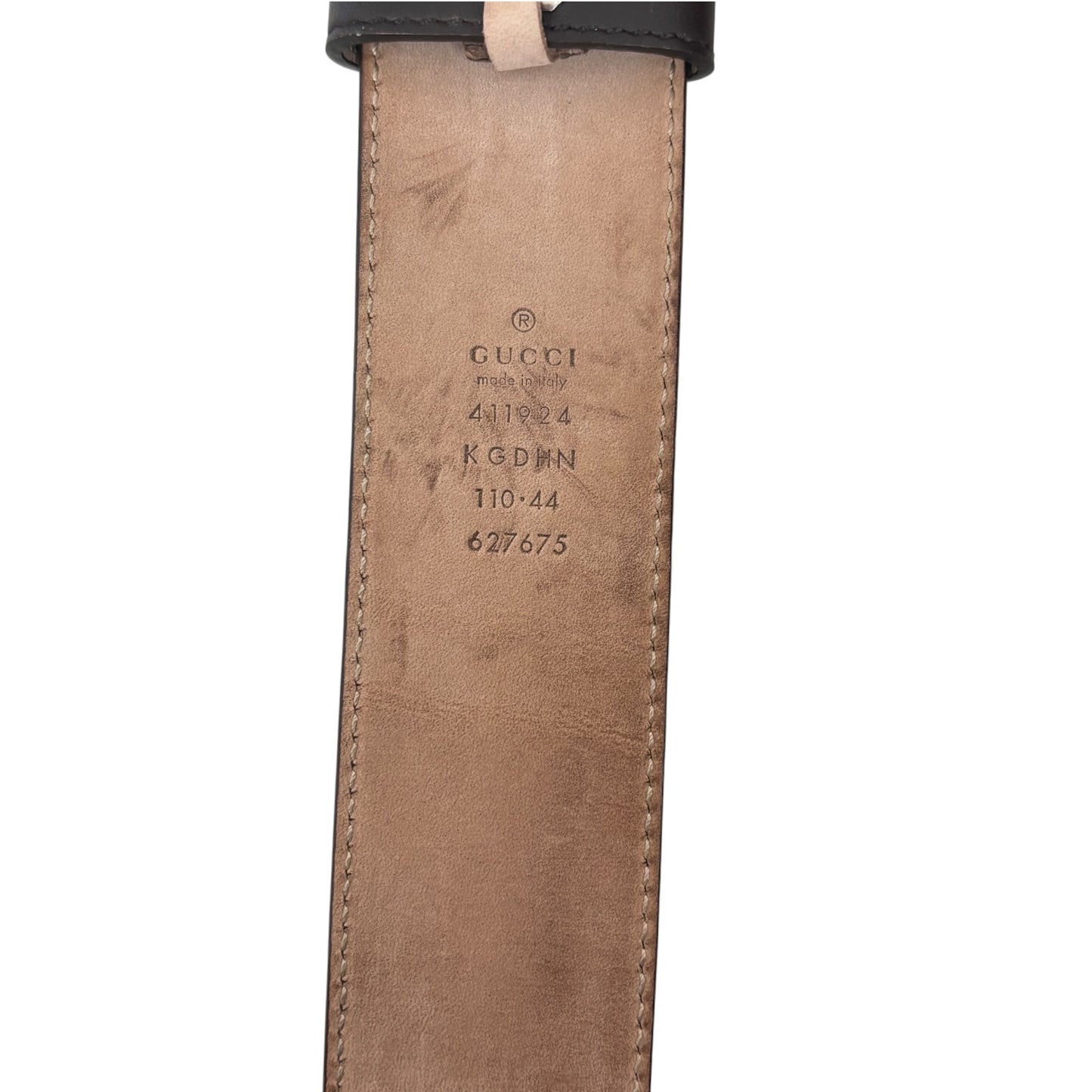 GUCCI Belt Gray Scratch 411924