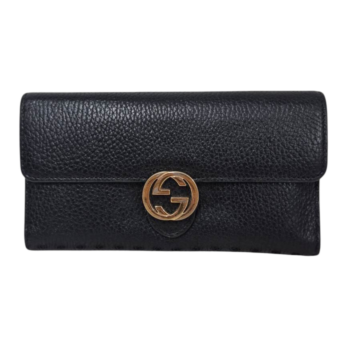 GUCCI Long Wallet 598166 Black Stain Scratch Damage 525040
