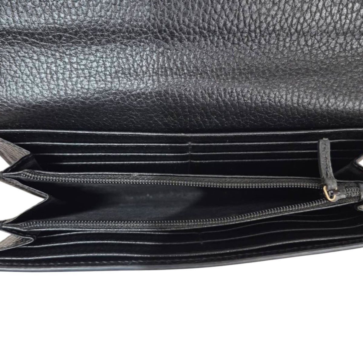 GUCCI Long Wallet 598166 Black Stain Scratch Damage 525040