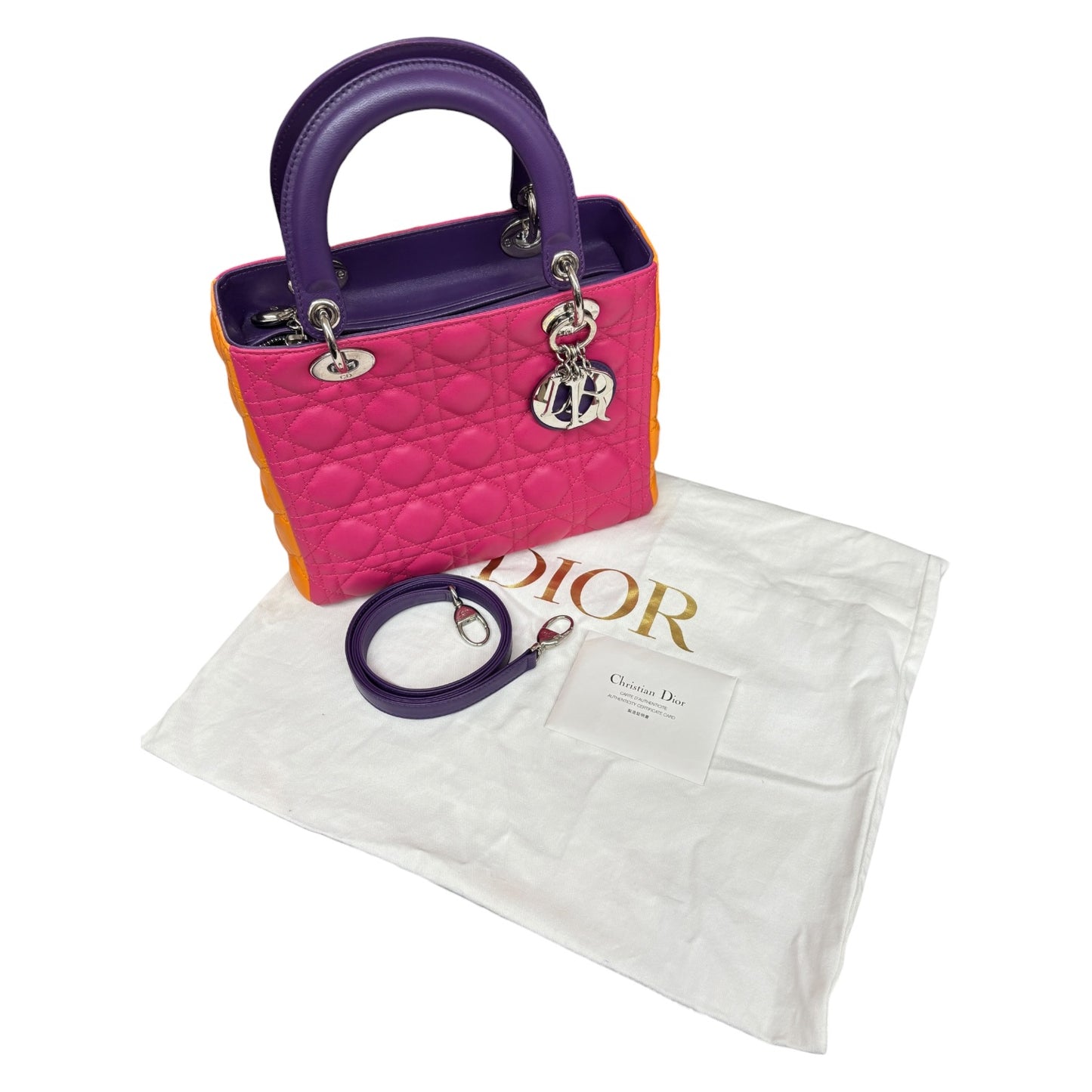 Chrisrian Dior 2 Way Bag Pink / Orange 11-MA-0151