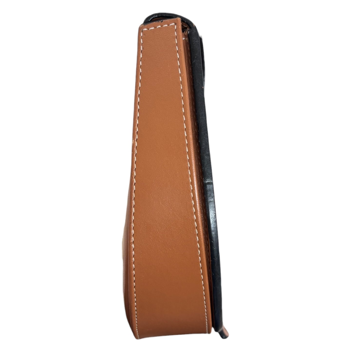 LOEWE Shoulder Bag 101914 Brown Mini Heel Pouch In Soft Calfskin Tan