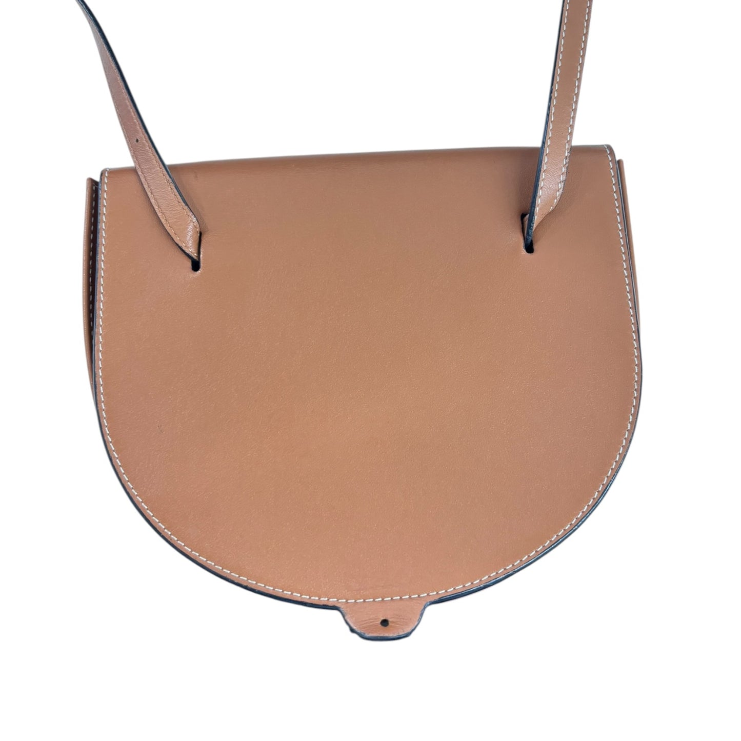 LOEWE Shoulder Bag 101914 Brown Mini Heel Pouch In Soft Calfskin Tan