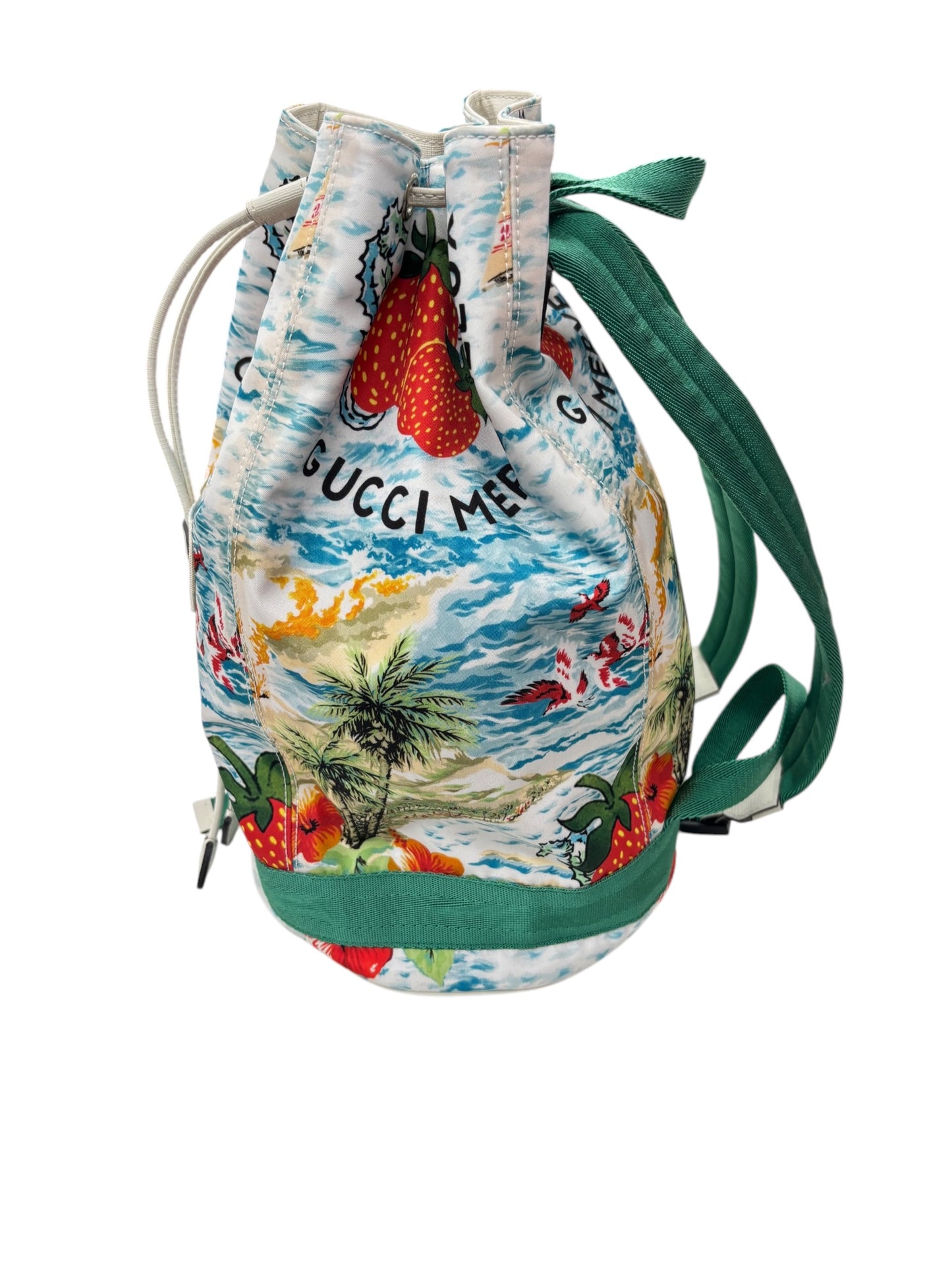 GUCCI Backpack 682242 White / Green
