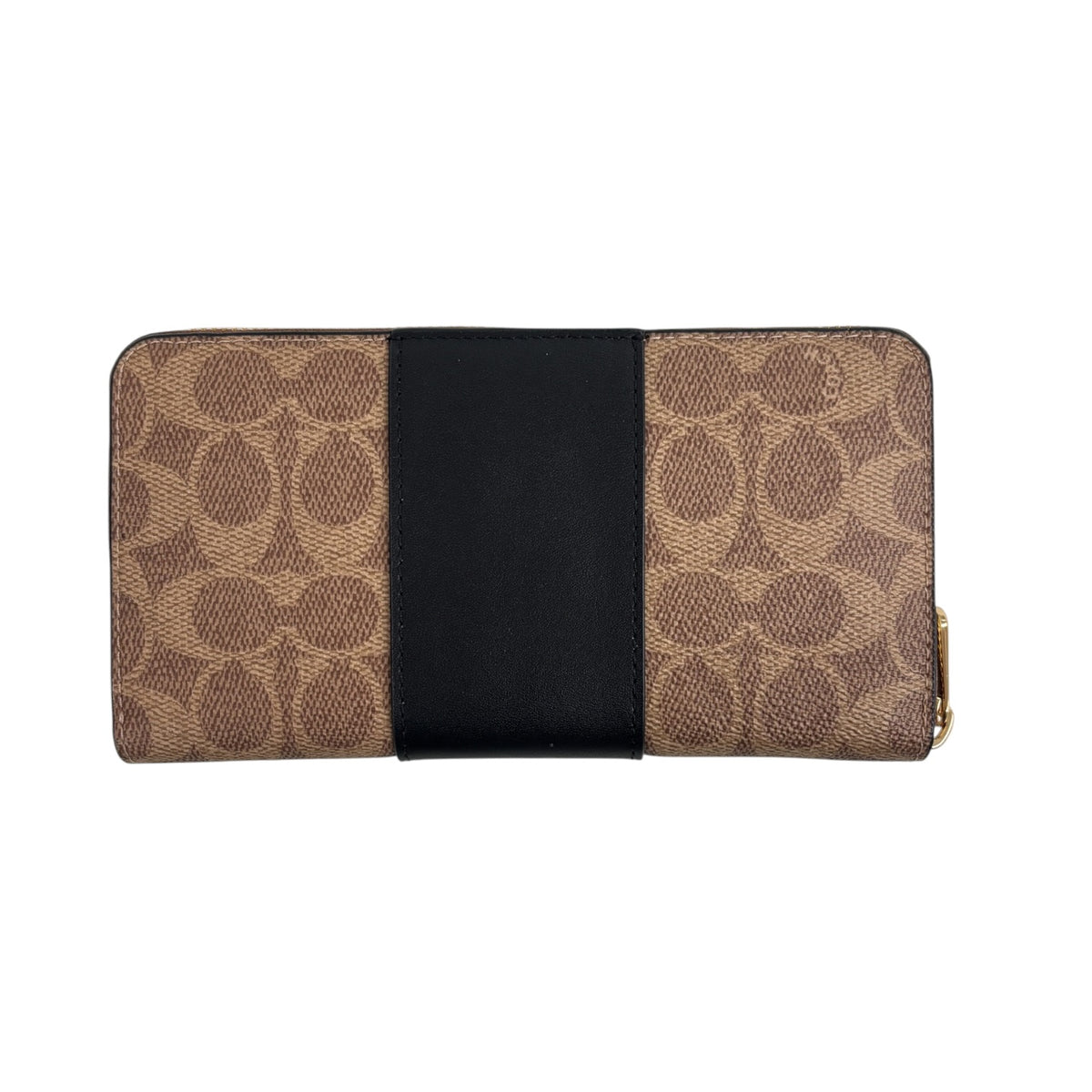 COACH Long Wallet CW947 Brown / Black