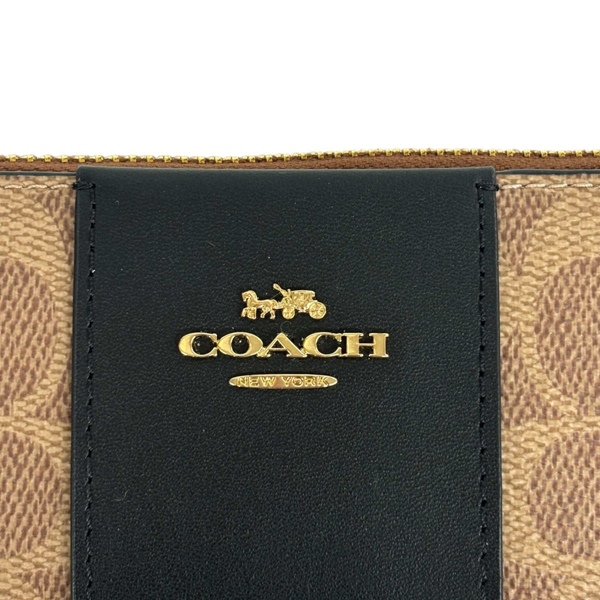 COACH Long Wallet CW947 Brown / Black