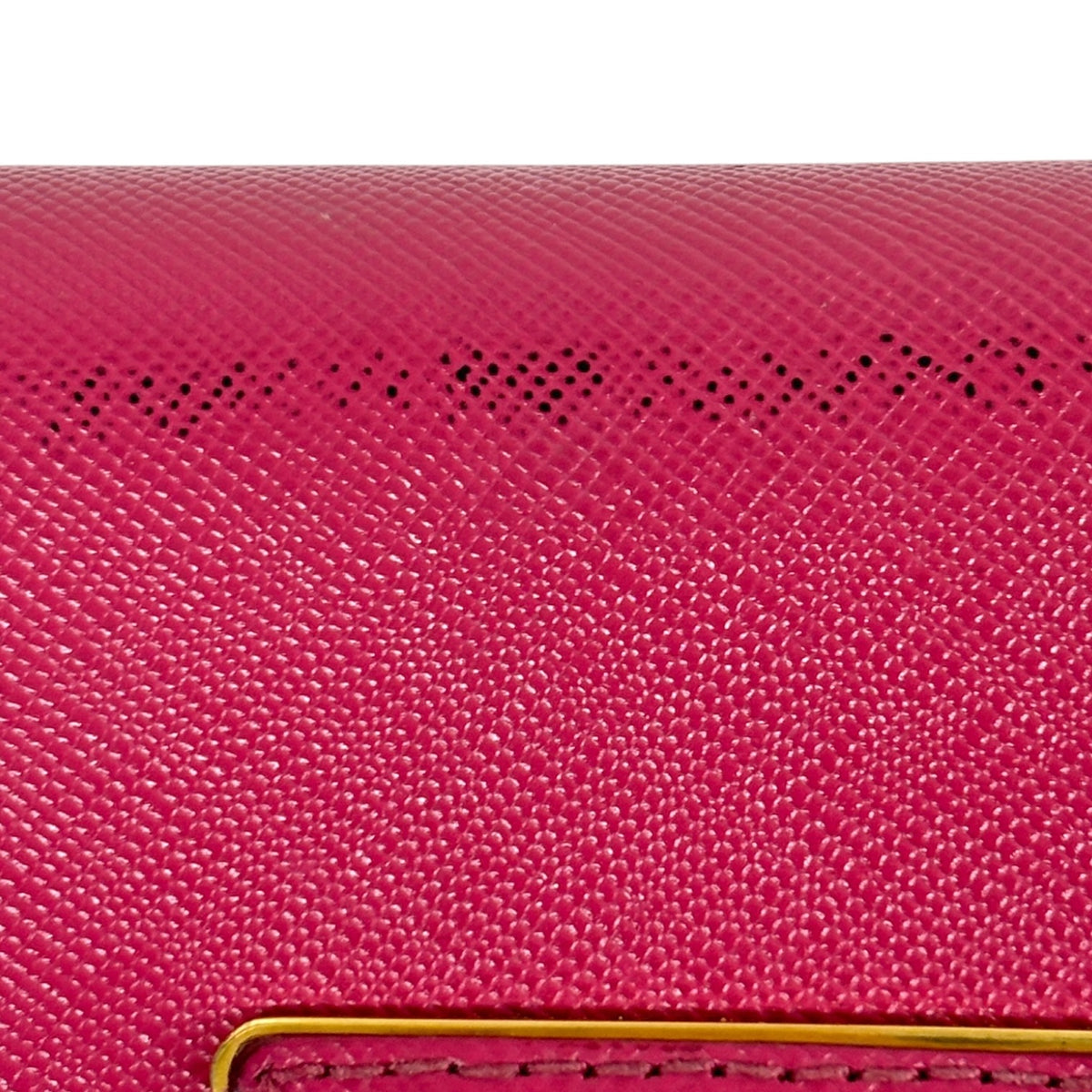 PRADA Long Wallet Shock Pink Stain 199