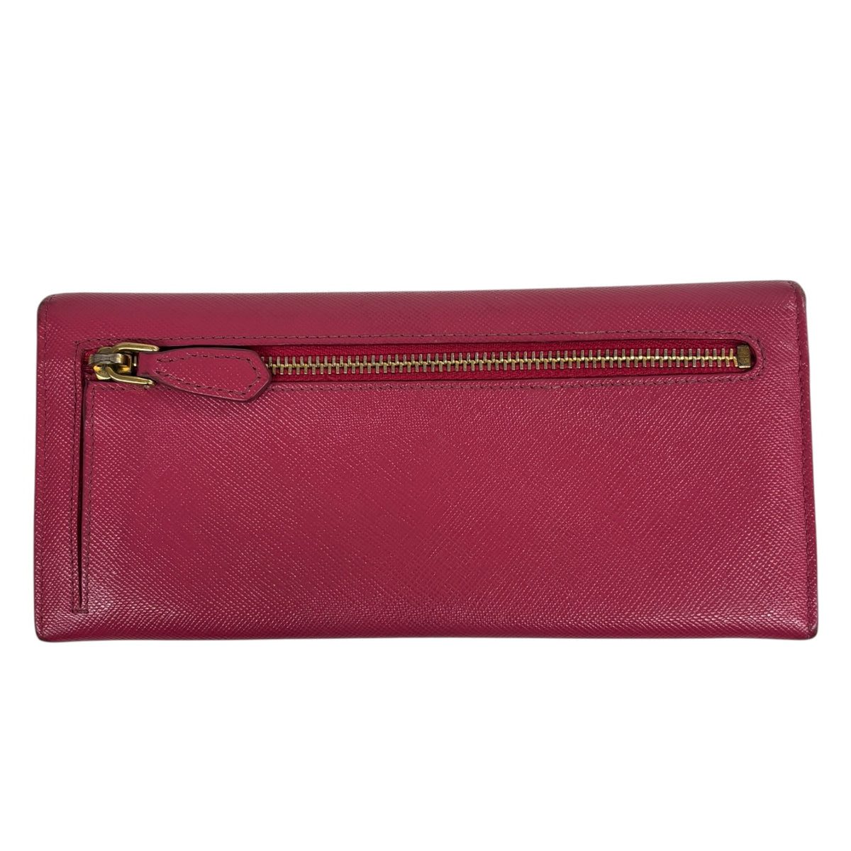 PRADA Long Wallet Shock Pink Stain 199