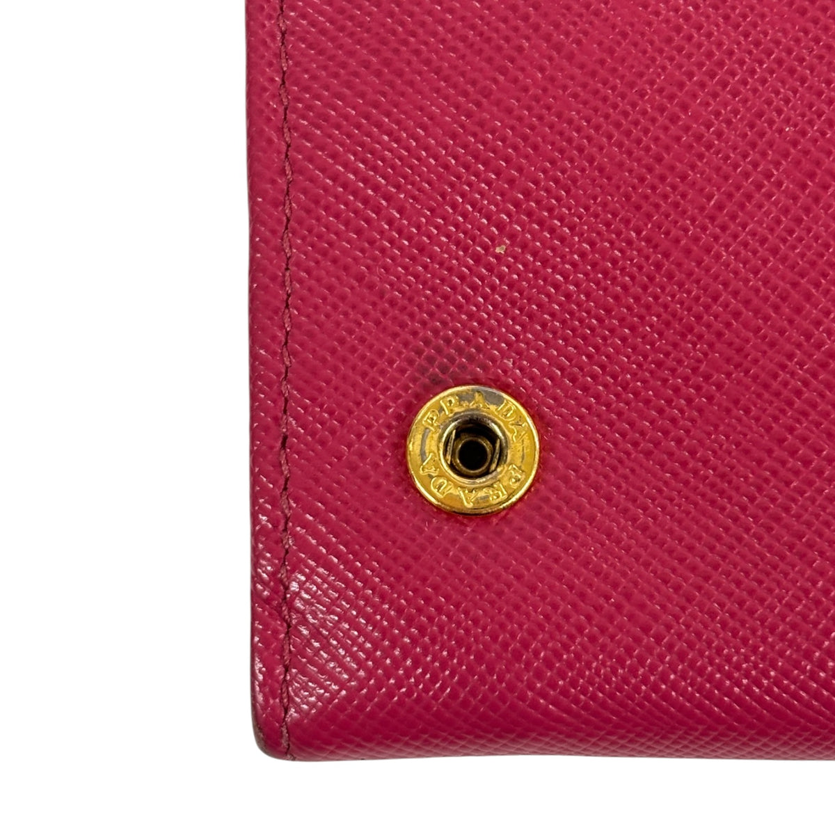 PRADA Long Wallet Shock Pink Stain 199