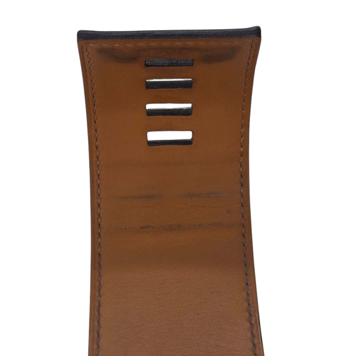 HERMES Bracelet Black/ Brown Collier de Chien