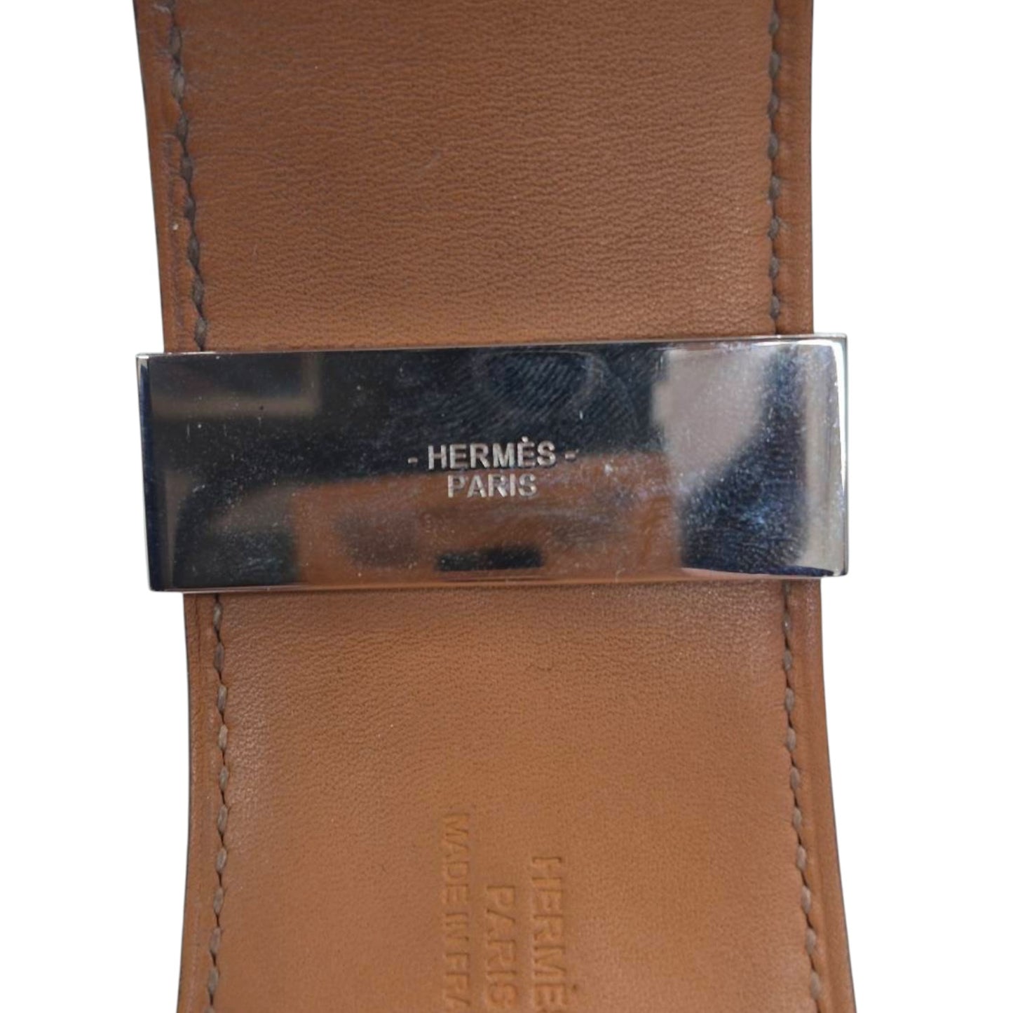 HERMES Bracelet Black/ Brown Collier de Chien