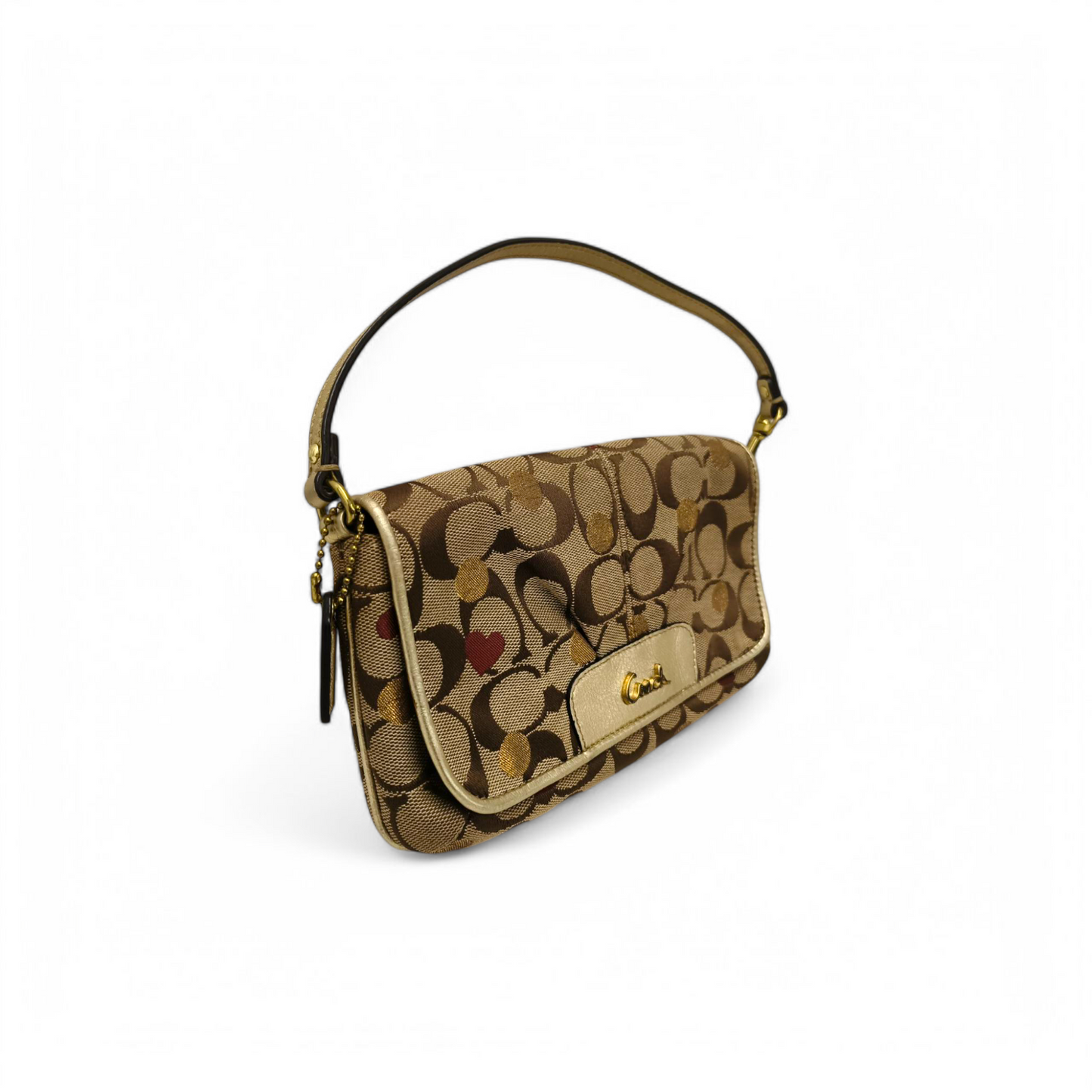 COACH Hand Bag F46934 Brown Rank B