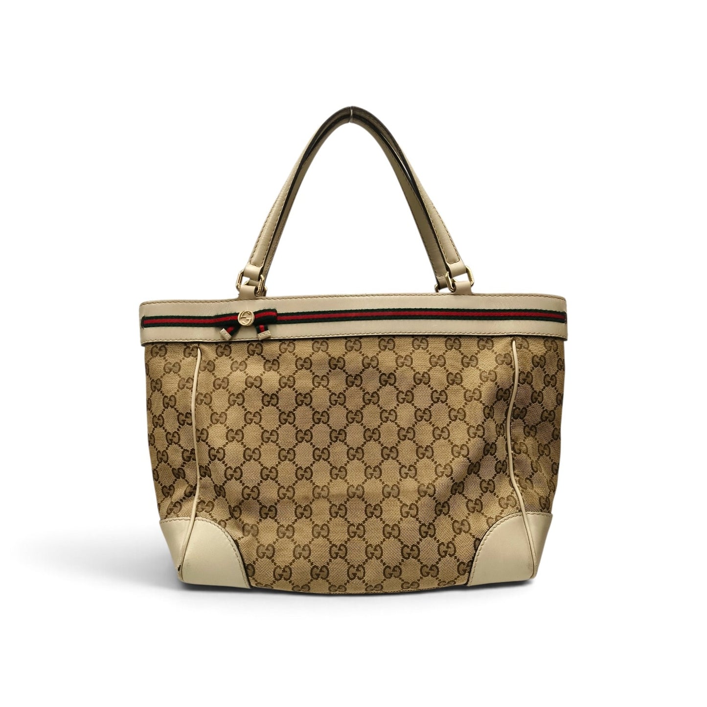 GUCCI Tote Bag 257061 Brown *Scratch/Damage/Stain* Rank B