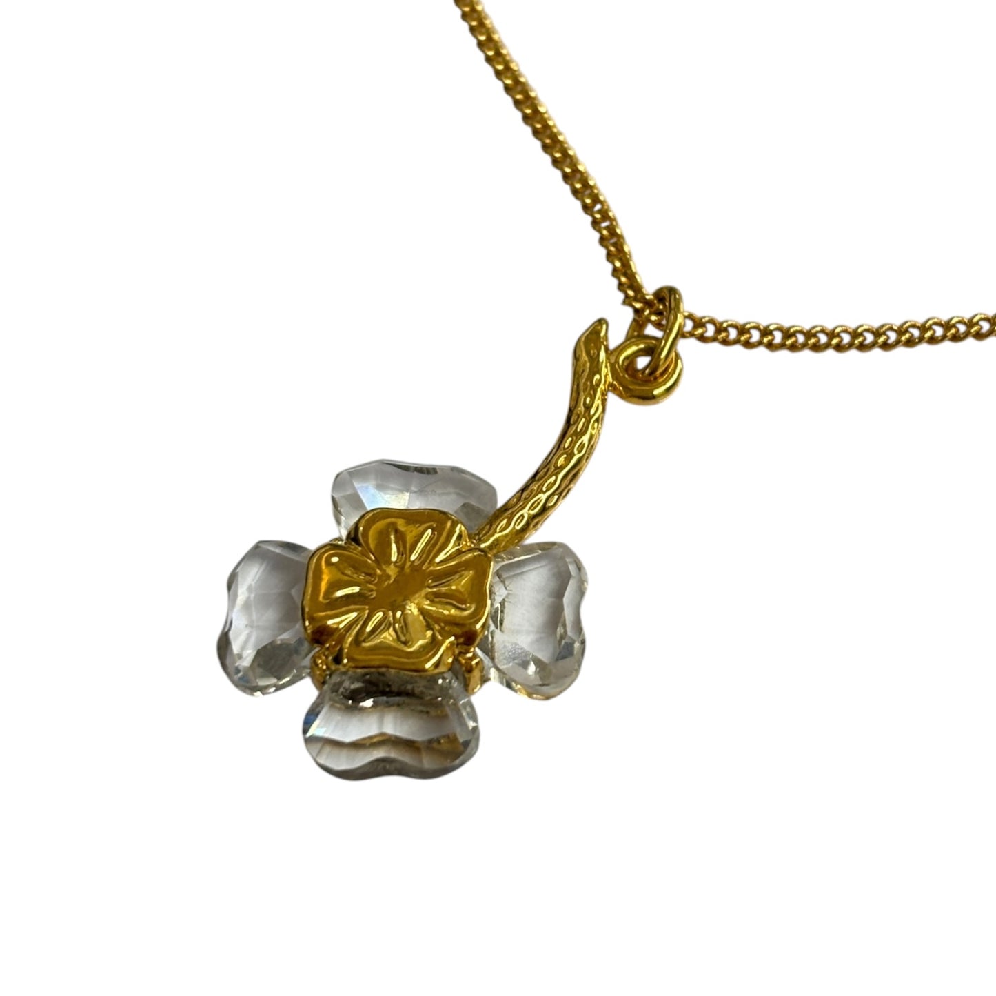 SWAROVSKI Necklace Gold Lucky Clover