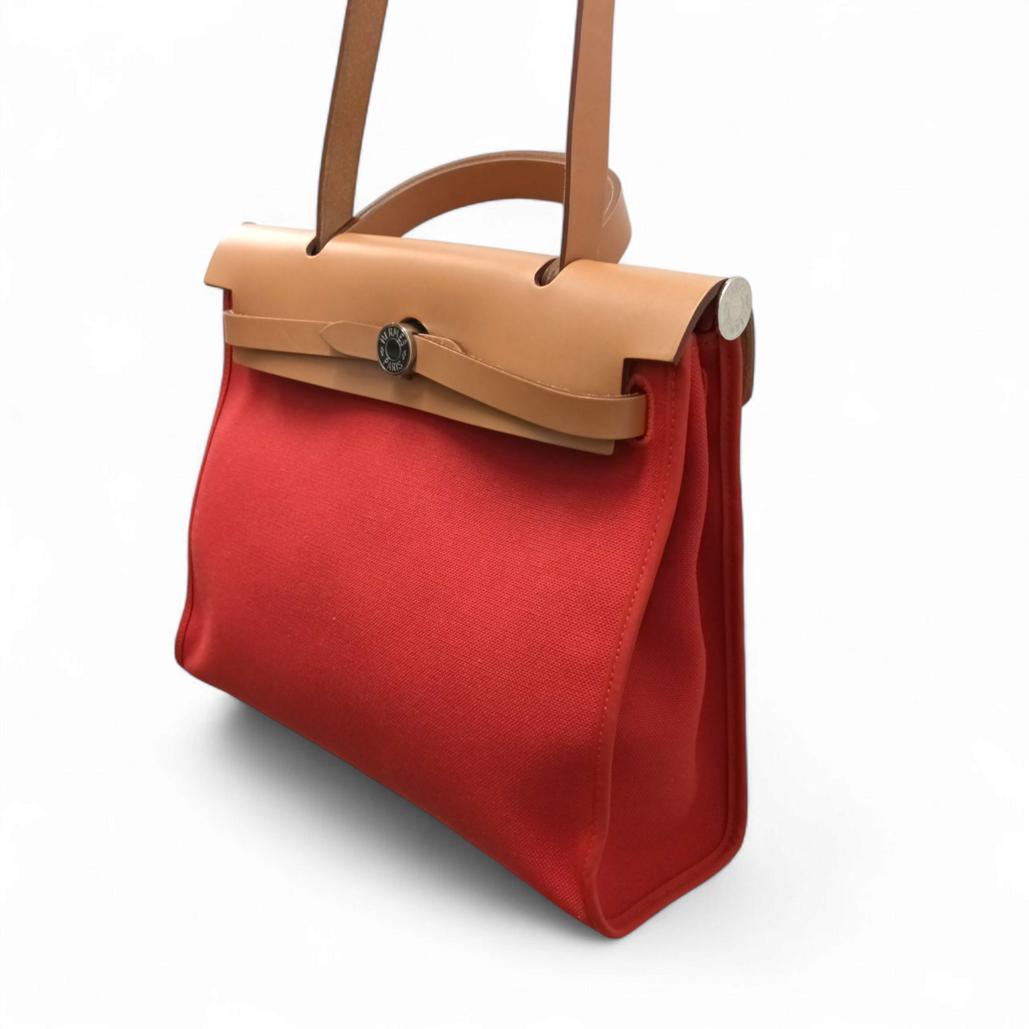 HERMES 2 WAY Bag Herbag 31 *Tag damage * Brown/Red Rank AB