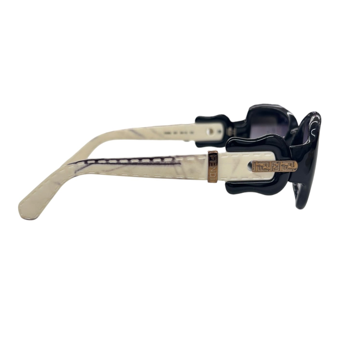 FENDI Sunglasses FS383 Black/White Stain