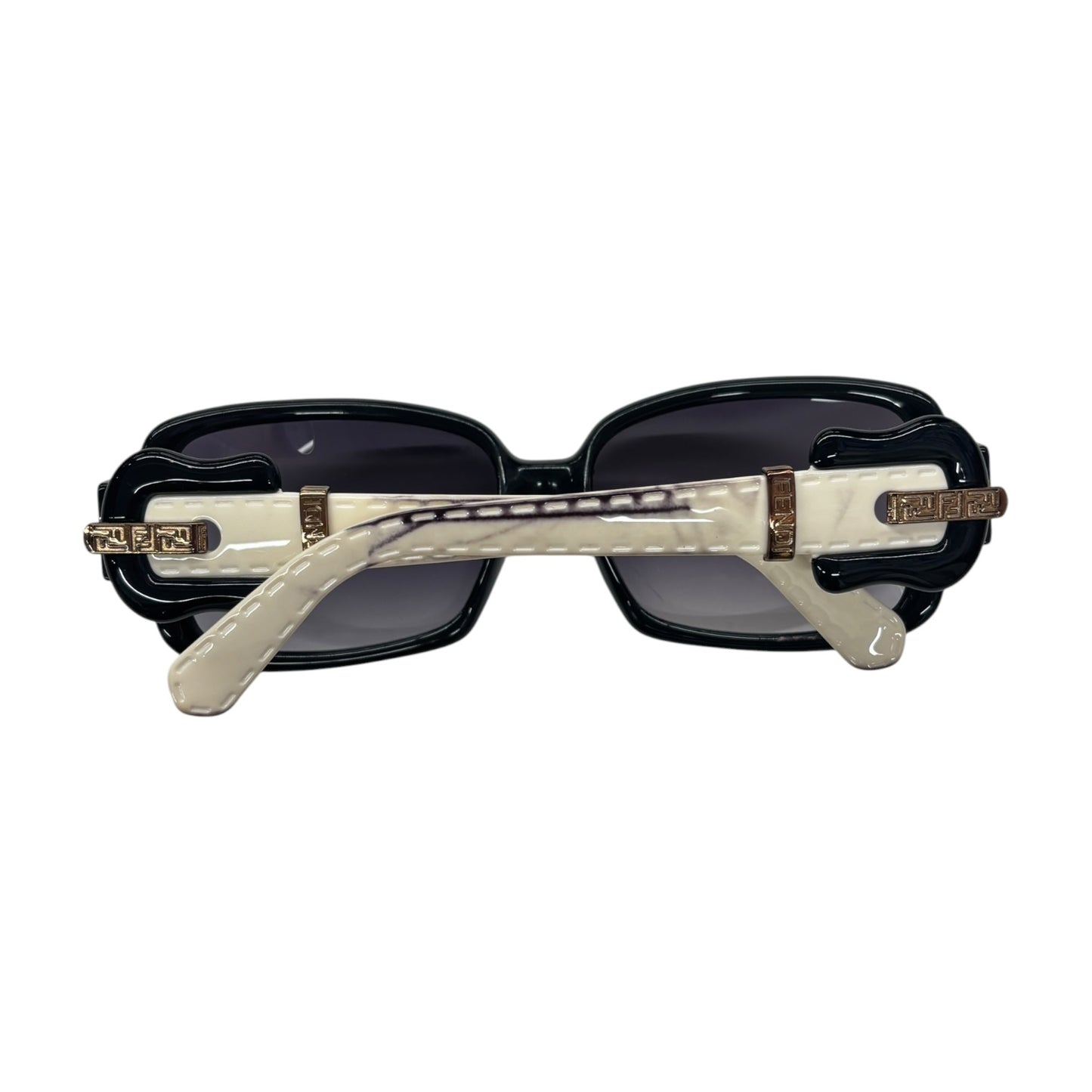 FENDI Sunglasses FS383 Black/White Stain