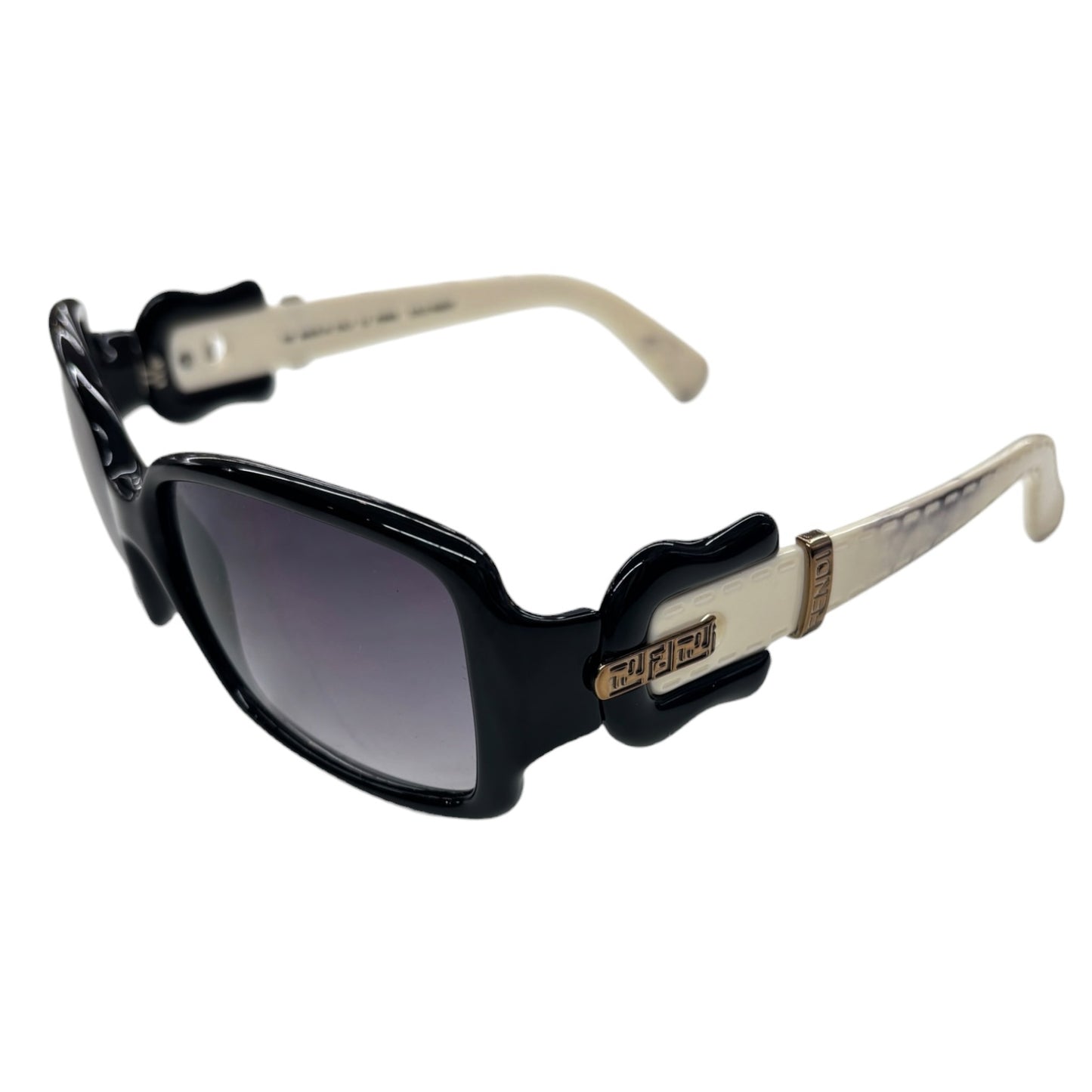 FENDI Sunglasses FS383 Black/White Stain