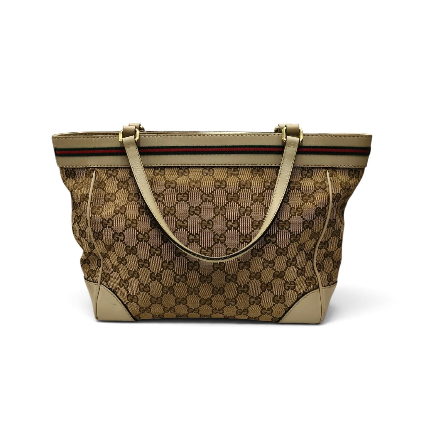 GUCCI Tote Bag 257061 Brown *Scratch/Damage/Stain* Rank B