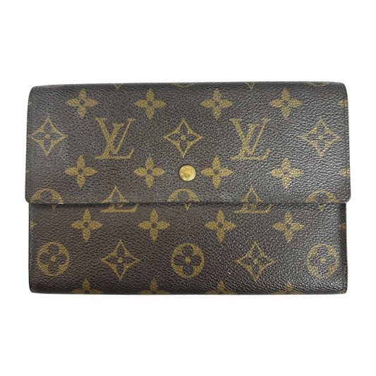 LOUIS VUITTON Trifold Wallet M60135 Brown