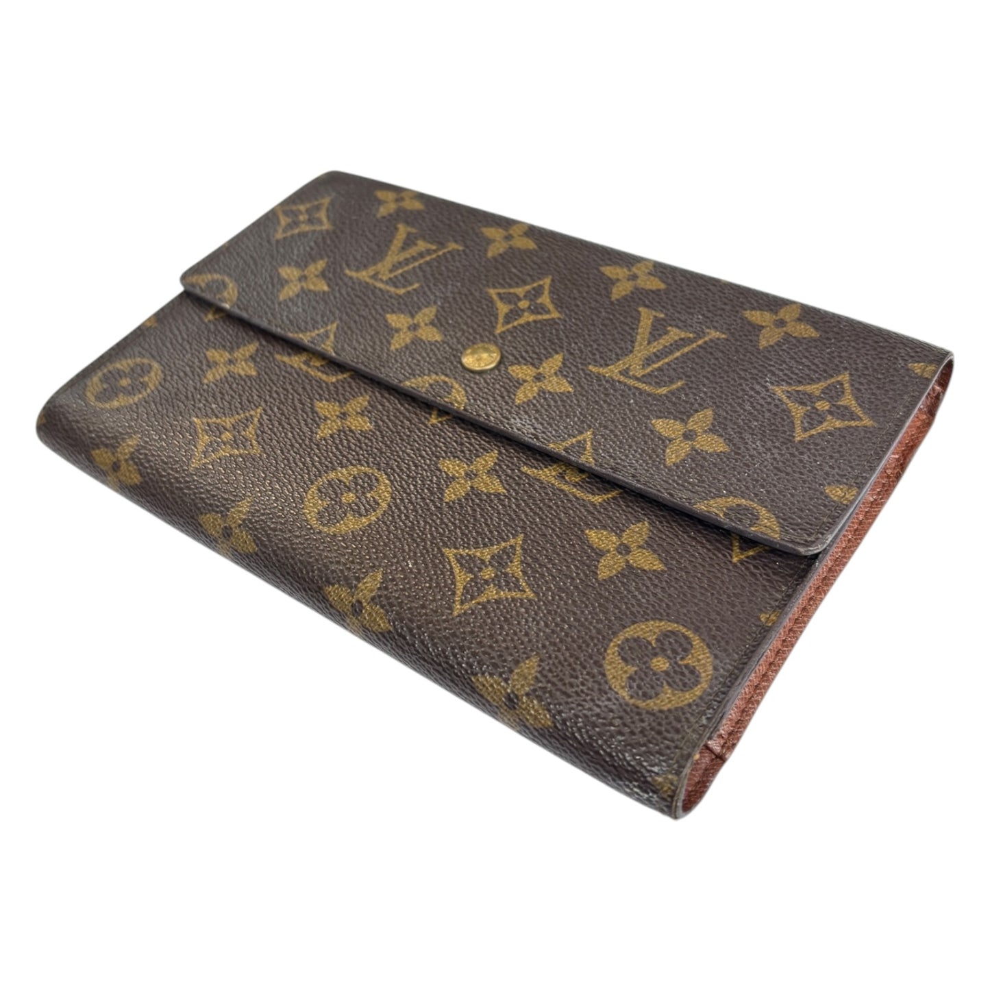 LOUIS VUITTON Trifold Wallet M60135 Brown