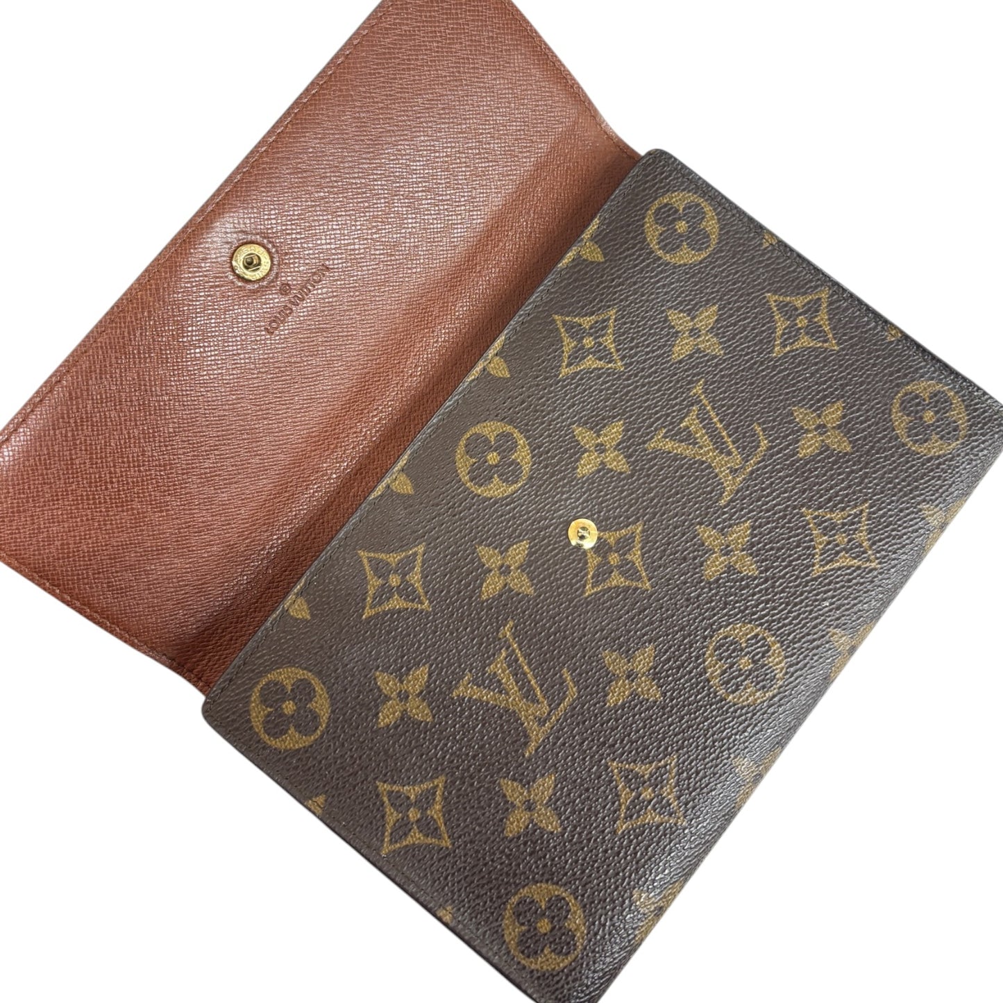 LOUIS VUITTON Trifold Wallet M60135 Brown
