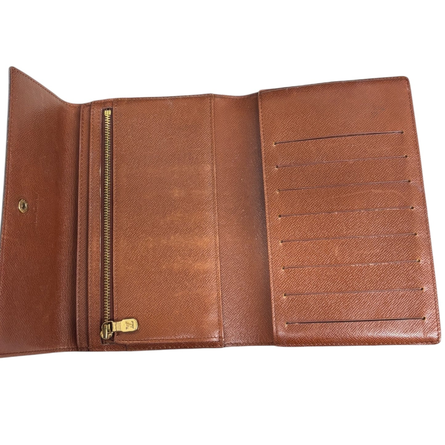 LOUIS VUITTON Trifold Wallet M60135 Brown