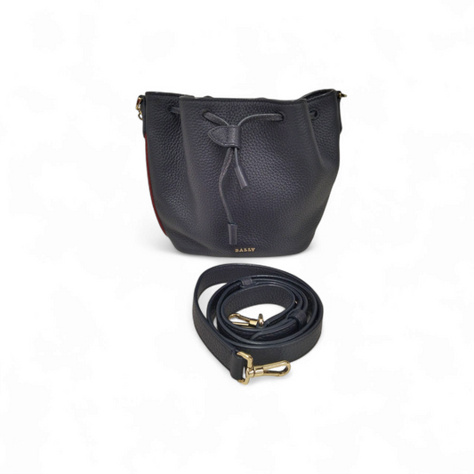 BALLY Shoulder Bag Navy Rank A