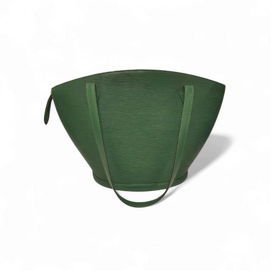 LOUIS VUITTON Handbag Epi Green Damage AS1925 Saint Jacques MM  M52273 Rank C