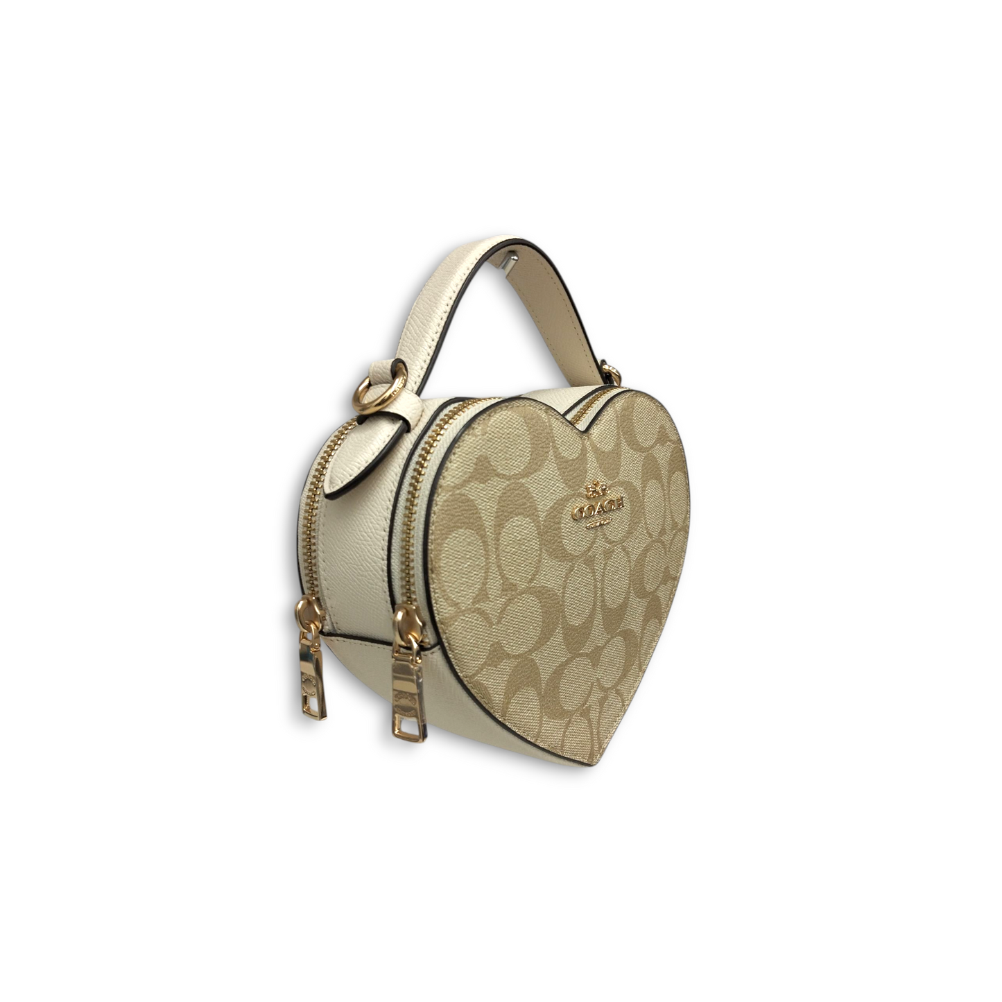 COACH 2WAY Bag CJ450 Beige Rank A