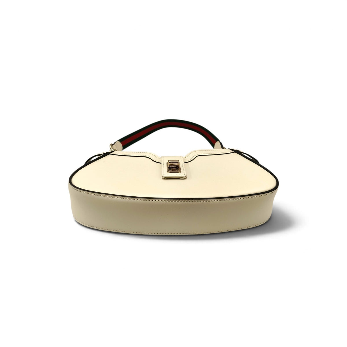GUCCI Semi Shoulder Bag 786015 Ivory 498879 Moon Side Mini Rank A