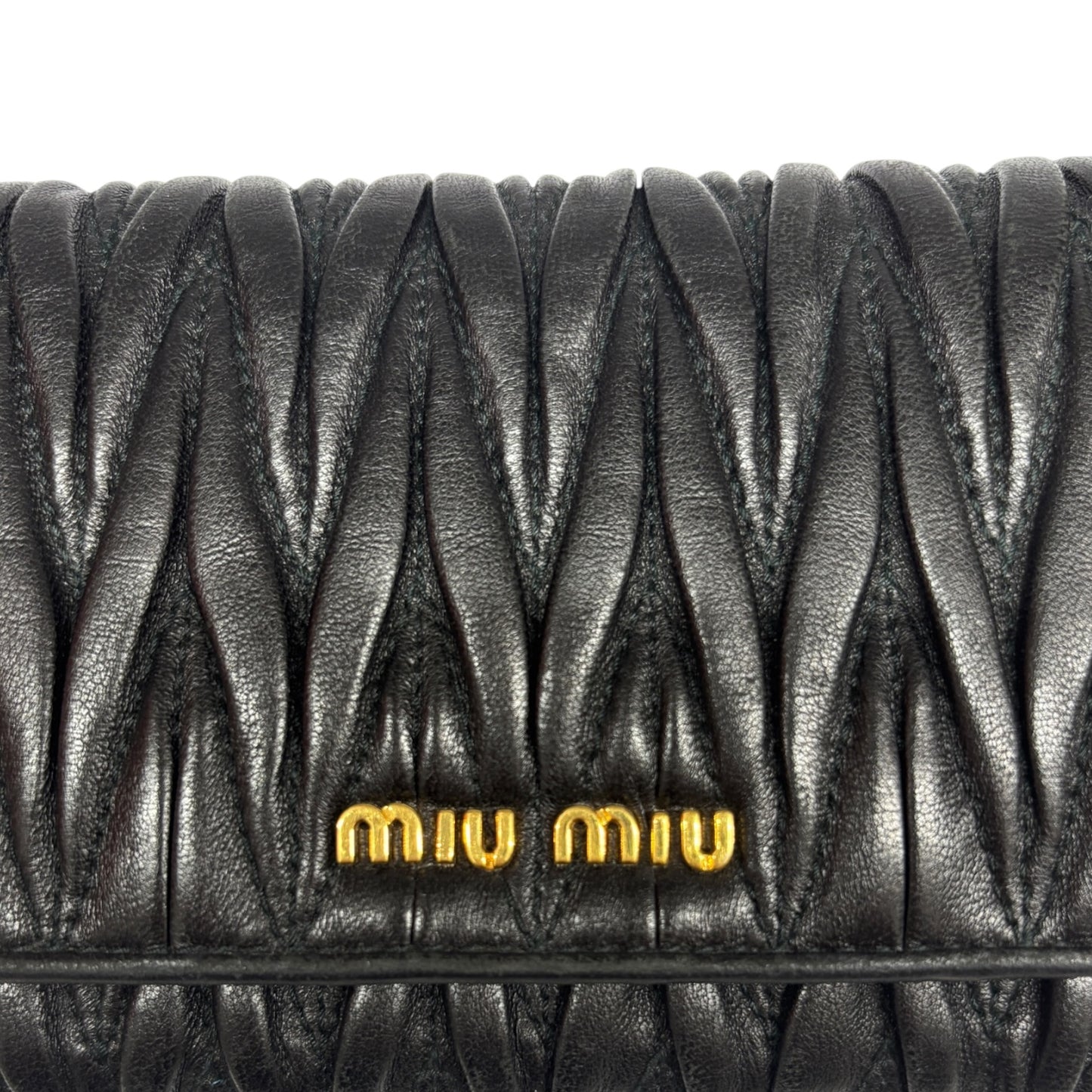 MIU MIU Long Wallet Black