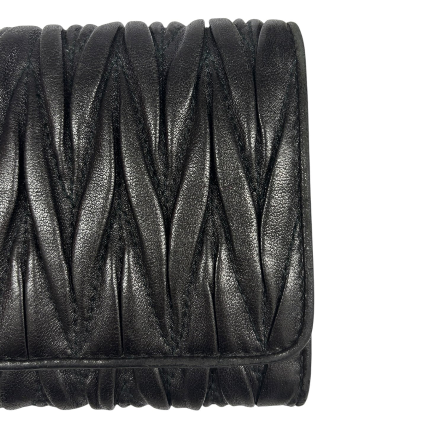 MIU MIU Long Wallet Black