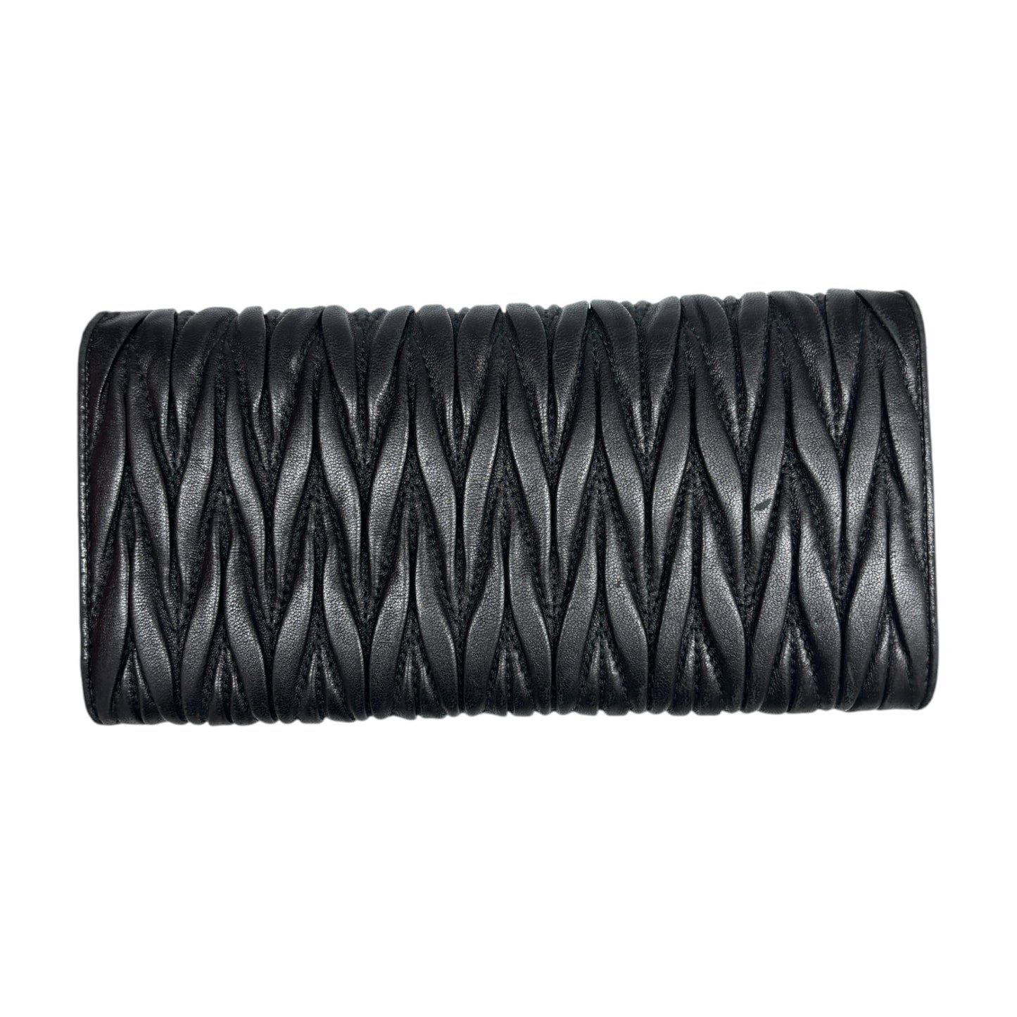 MIU MIU Long Wallet Black