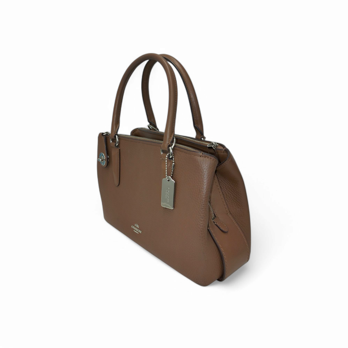 COACH 2WAY Bag 56839 Brown *Stain* Rank B