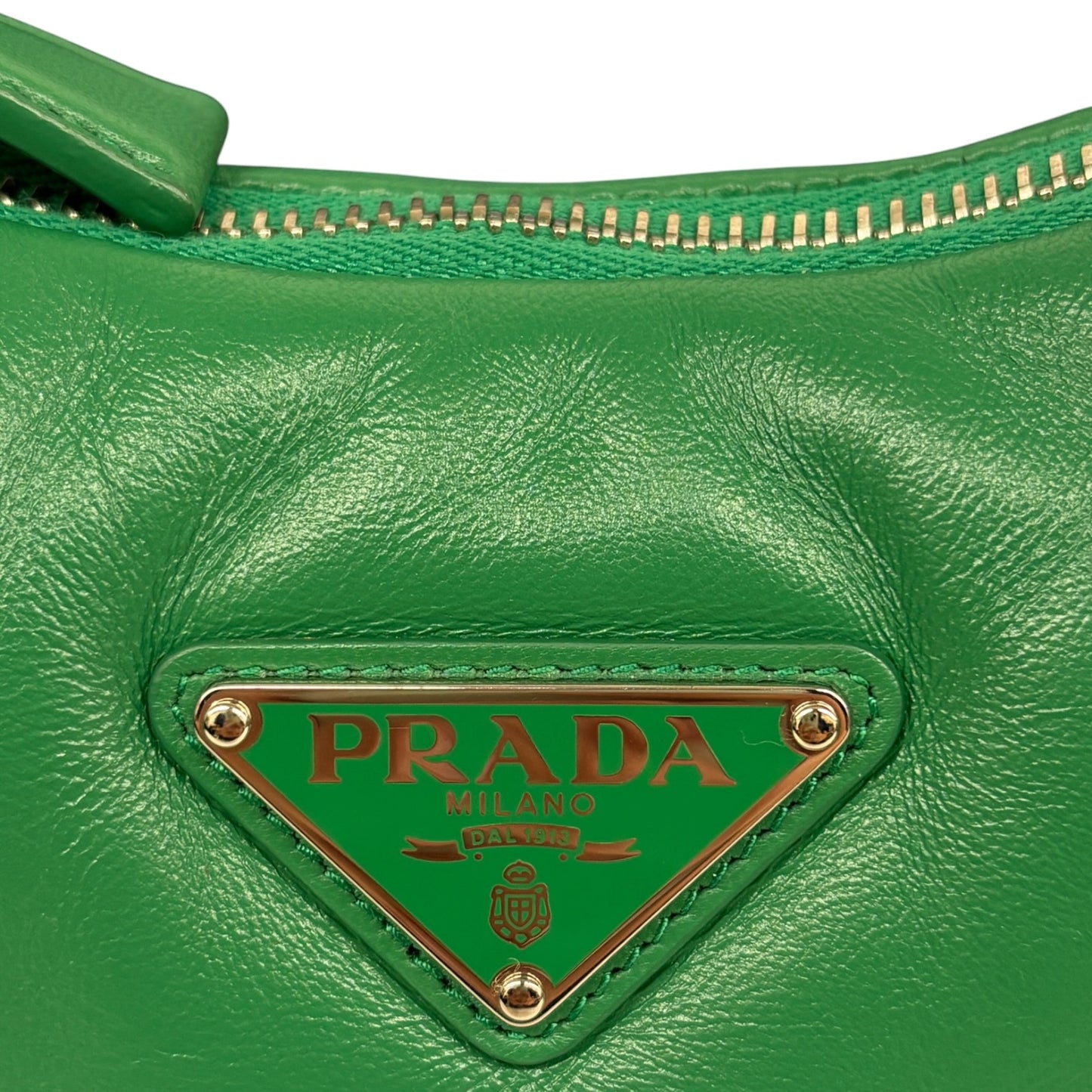 PRADA 2WAY BAG 1BA384 Green 272 RANK (B)