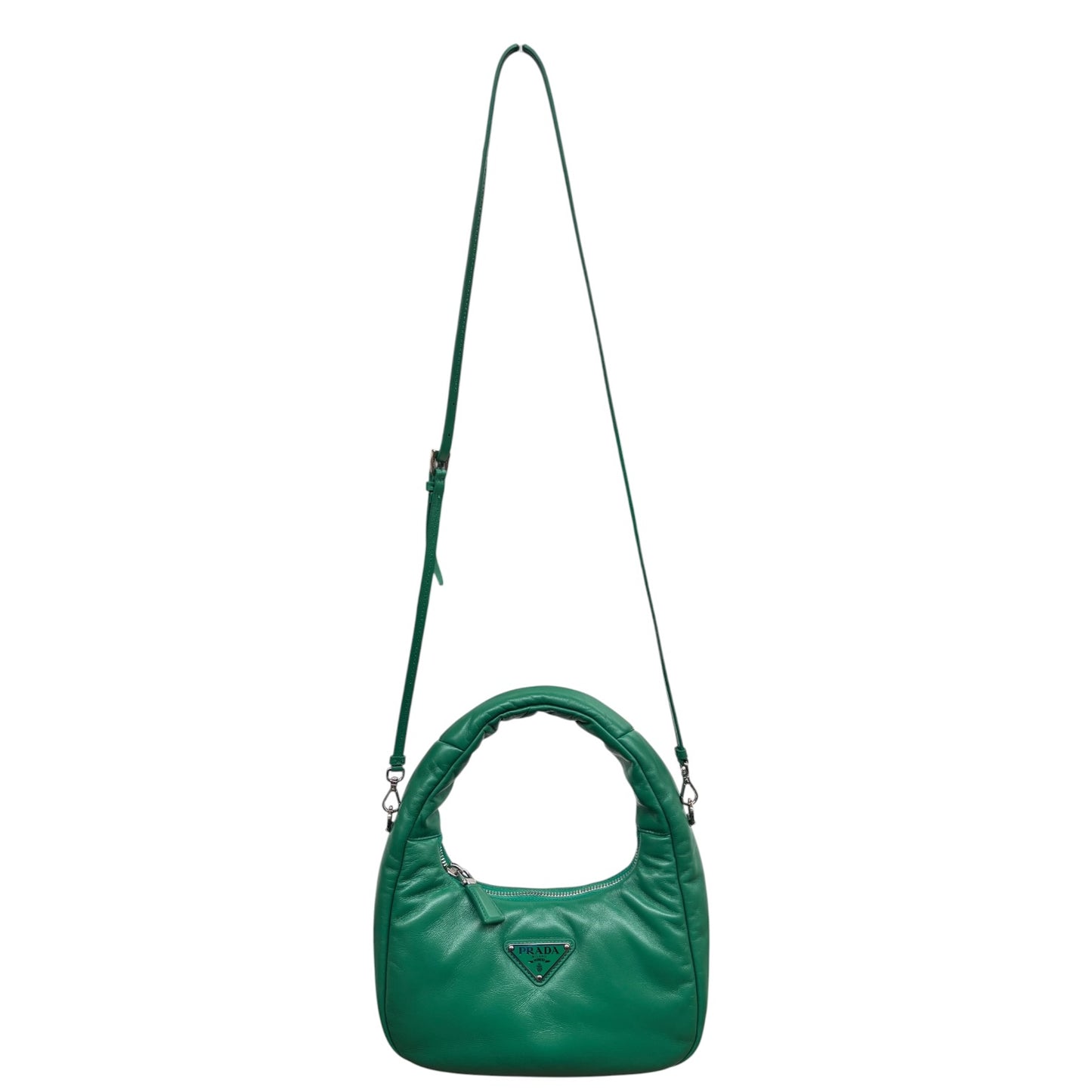 PRADA 2WAY BAG 1BA384 Green 272 RANK (B)
