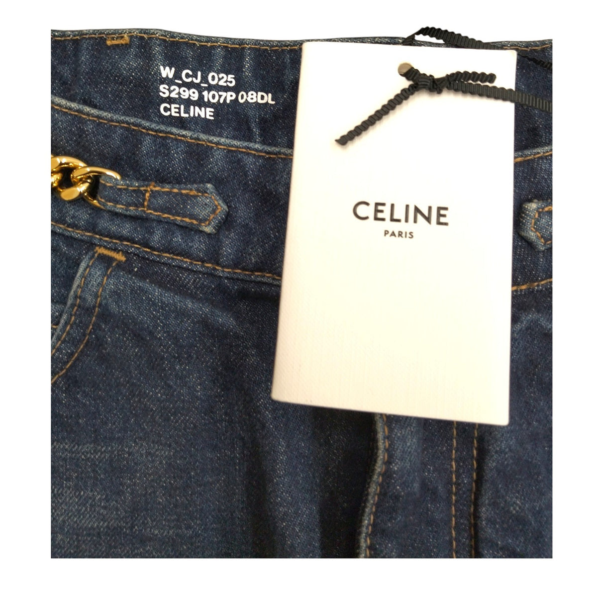 CELINE SKIRT 25 LADY'S NAVY 2S299107P RANK (A)