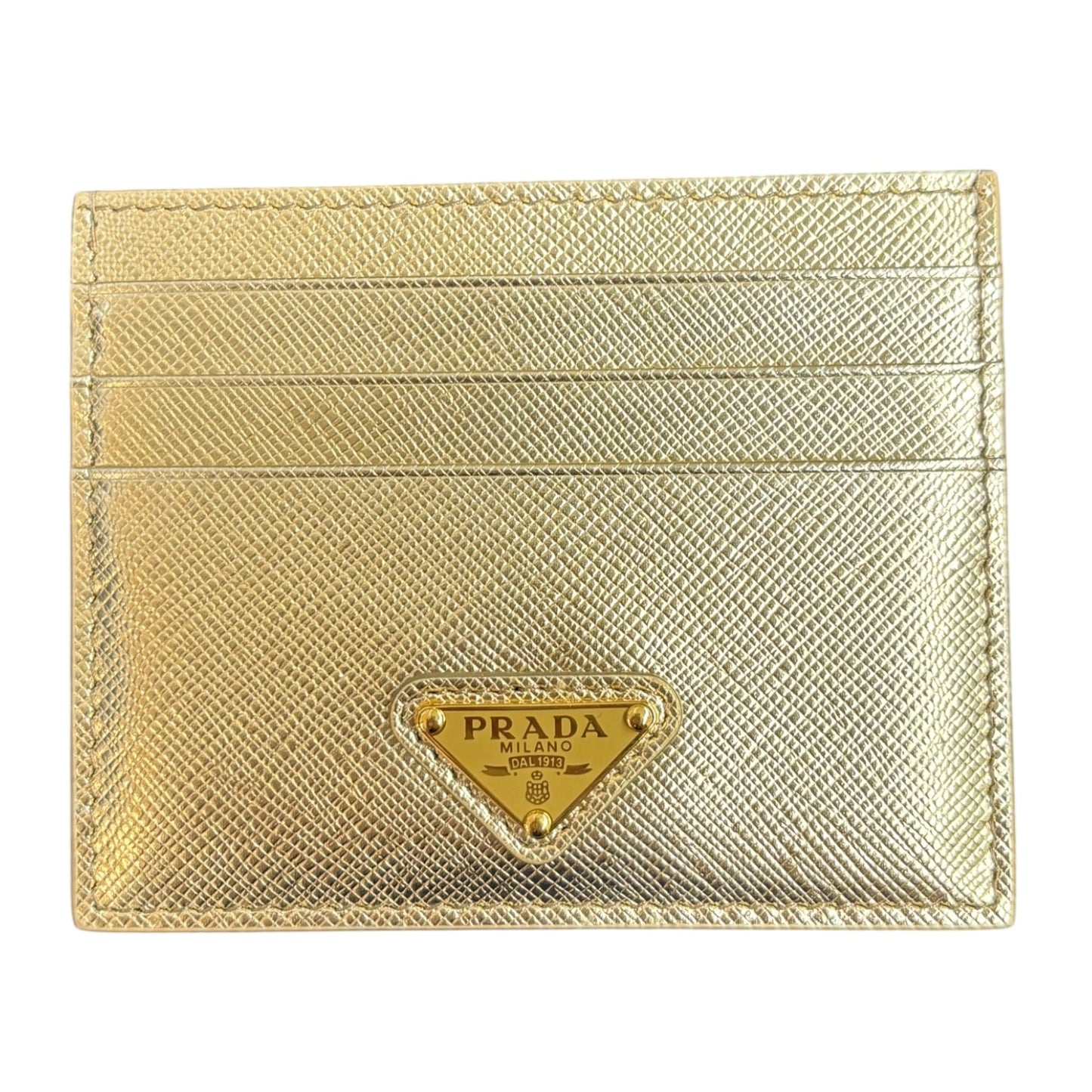 PRADA Card Case 1MC028 Gold
