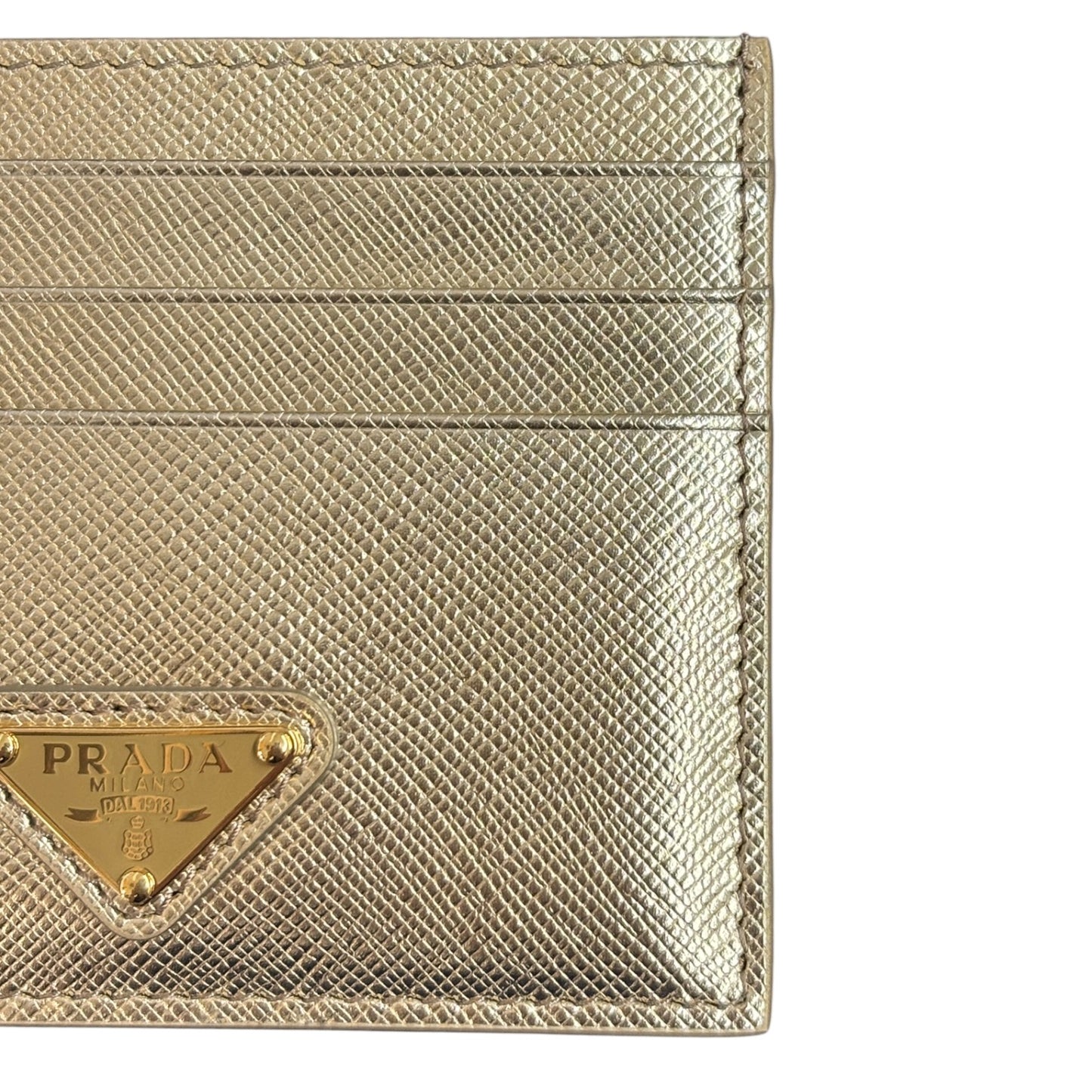 PRADA Card Case 1MC028 Gold