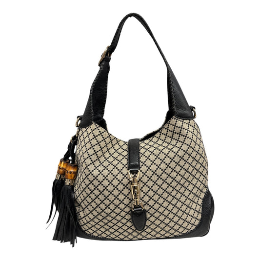 GUCCI 2Way Bag 246907 204991 Beige/Black Rank (AB)
