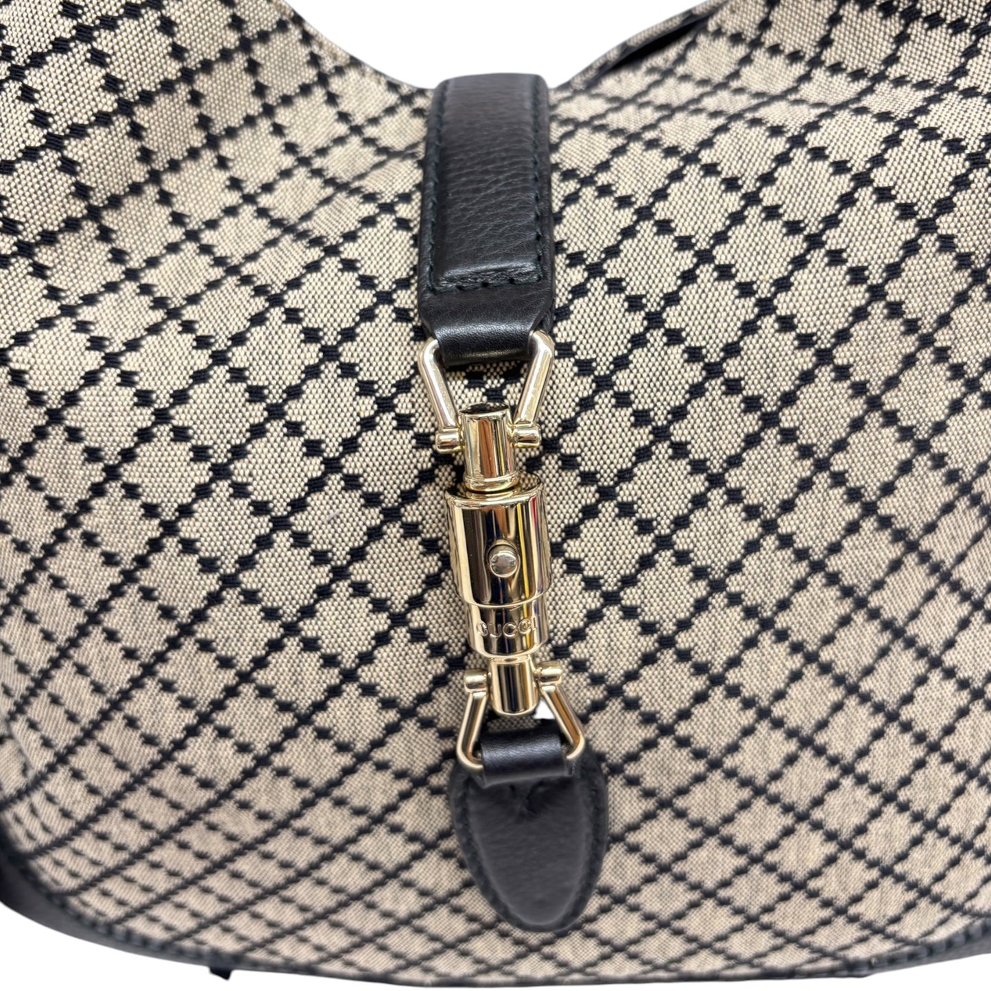 GUCCI 2Way Bag 246907 204991 Beige/Black Rank (AB)