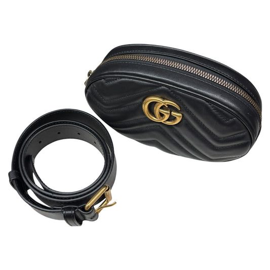 GUCCI Waist Bag GG Marmont 476434 Rank (A) Back