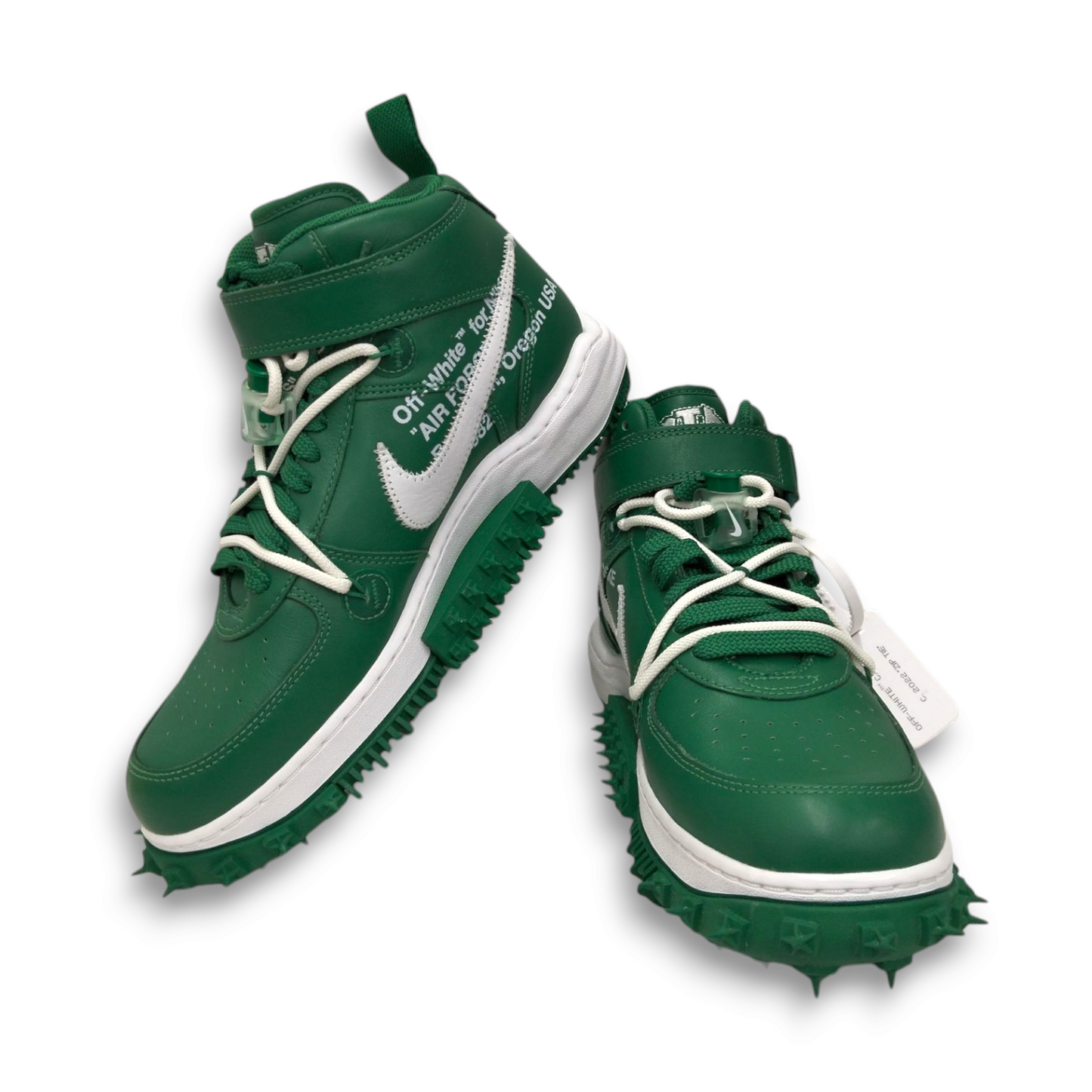 NIKE High Cut Sneakers DR0500 300 Air Force 1 Mid x Off-White Green 300 Rank A
